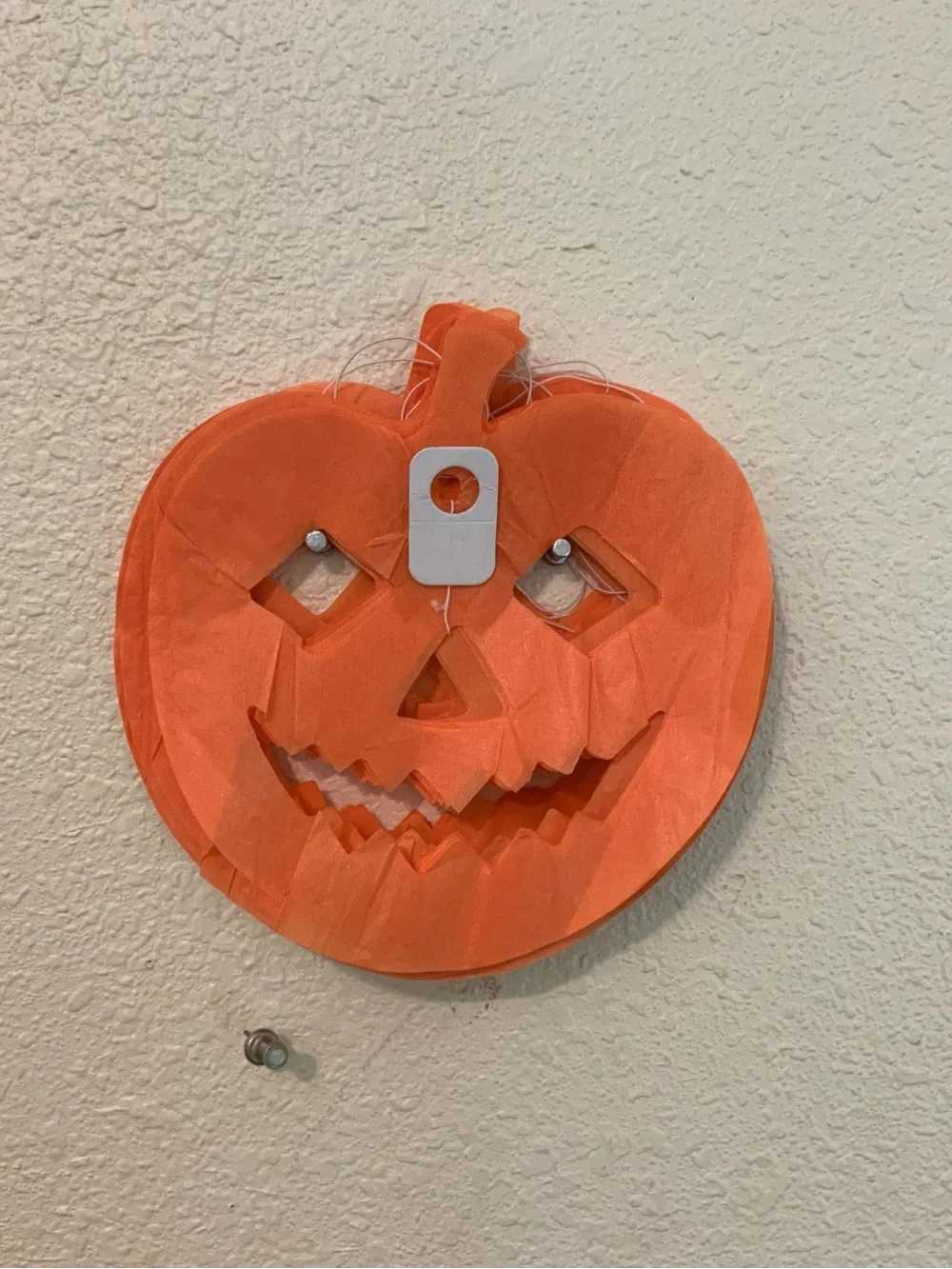 Halloween Pumpkin Jack-O'-Lantern Paper Garland - Orange